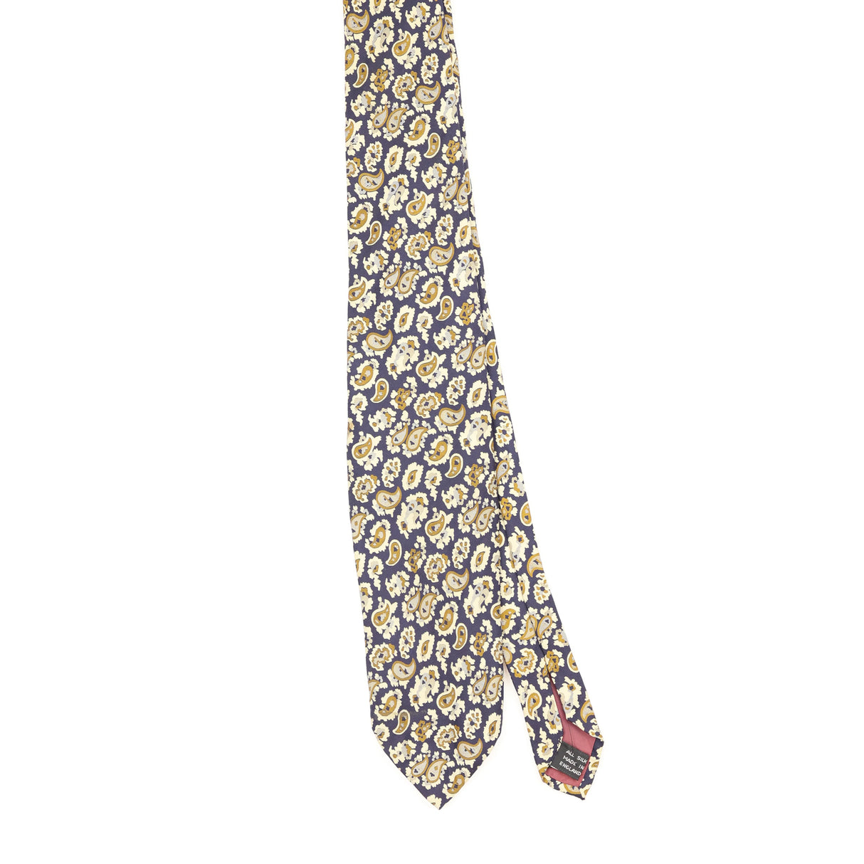 Front Front of Vintage 1980's Paisley Patterned Tie
