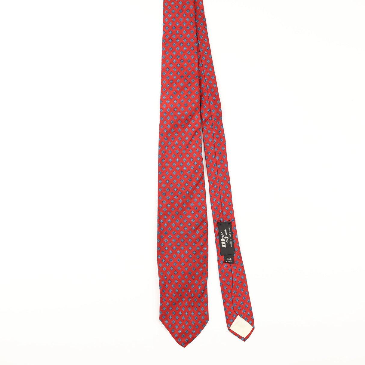 Front of Vintage Christian Dior Geometric Patterned Tie