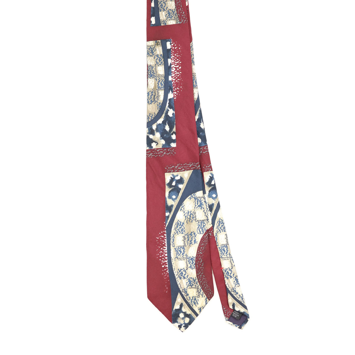 Front of Vintage 1990's Henry Grethel Abstract Patterned Tie
