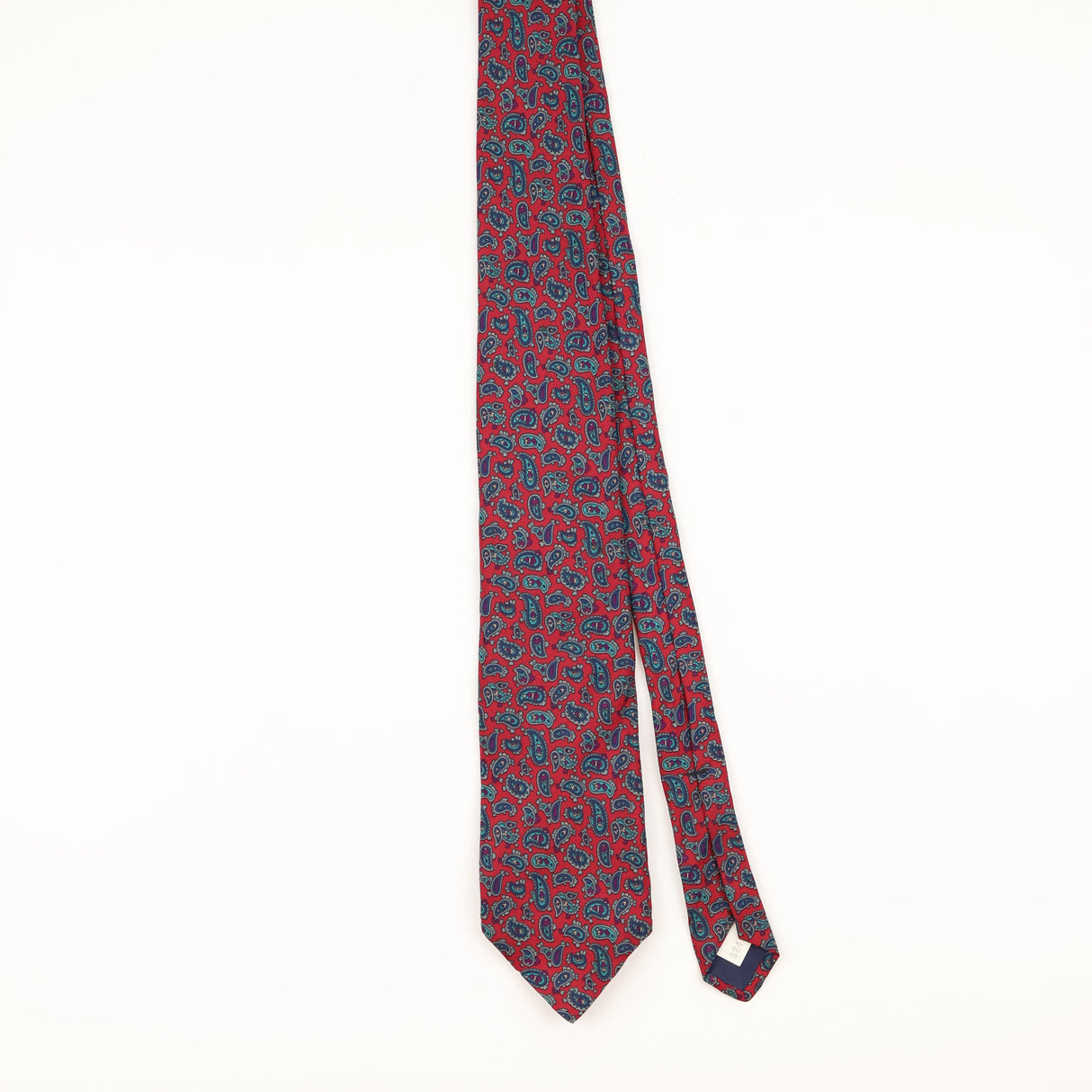 Front of Vintage 1990's Paisley Patterned Tie