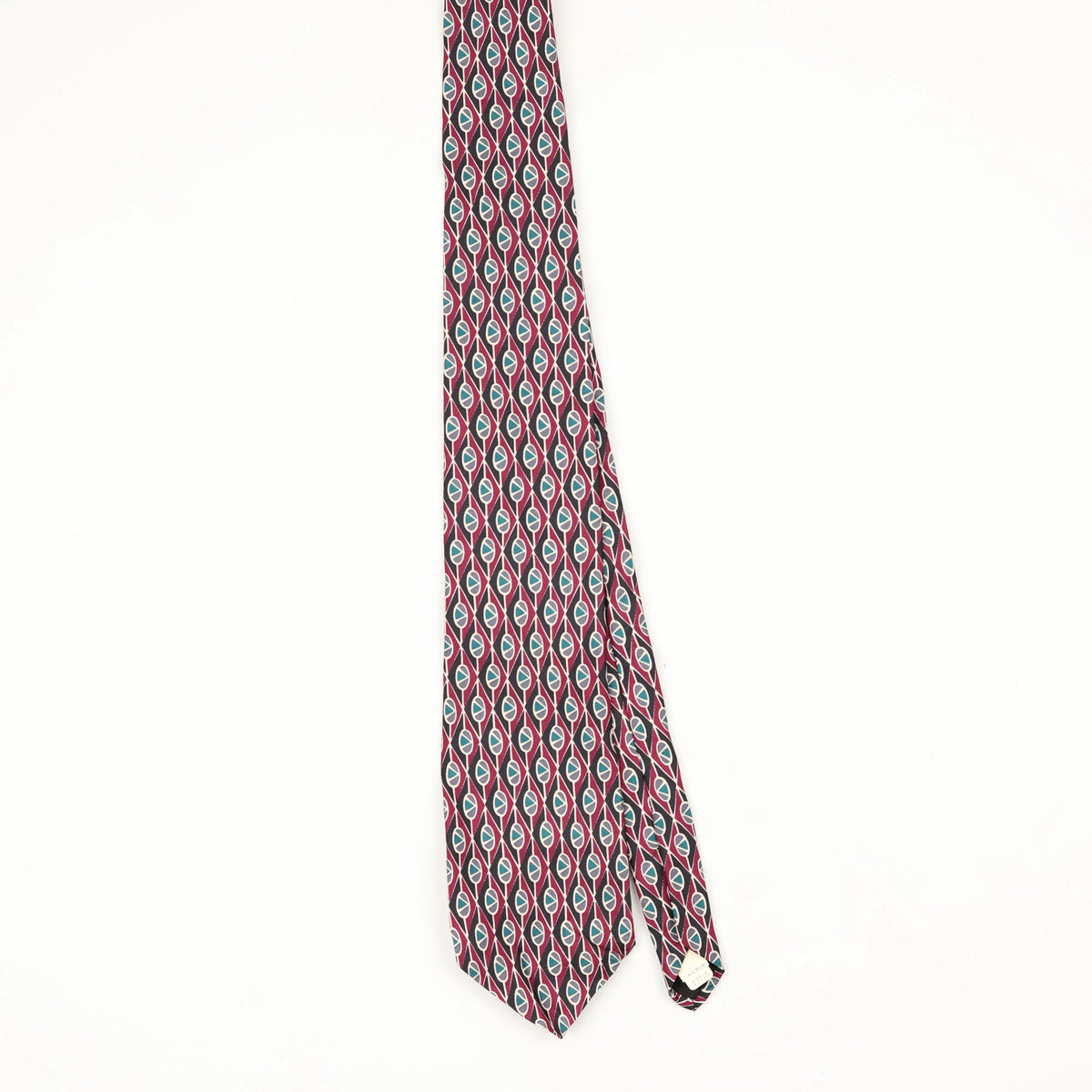 Front Front of Vintage 1990's Harvé Benard Geometric Patterned Tie