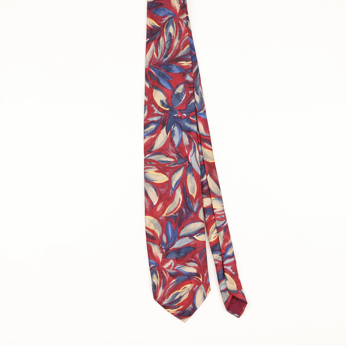Front of Vintage 1990's Ketch Floral Patterned Tie