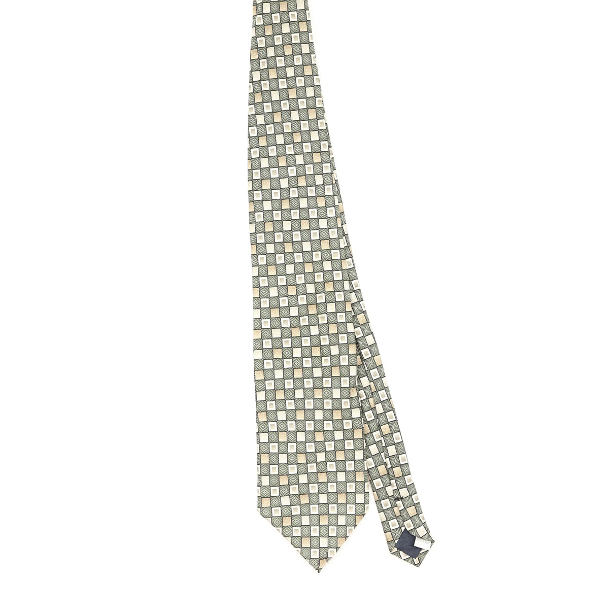 Front Front of Vintage 1990's Pierre Cardin Geometric Patterned Tie