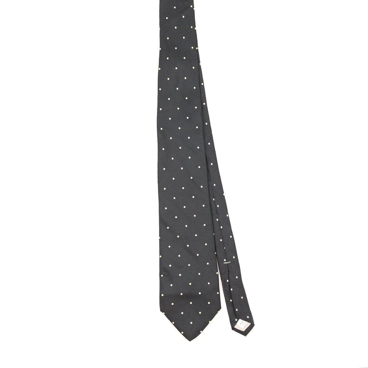 Front Front of Vintage 1990's Polka Dot Patterned Tie
