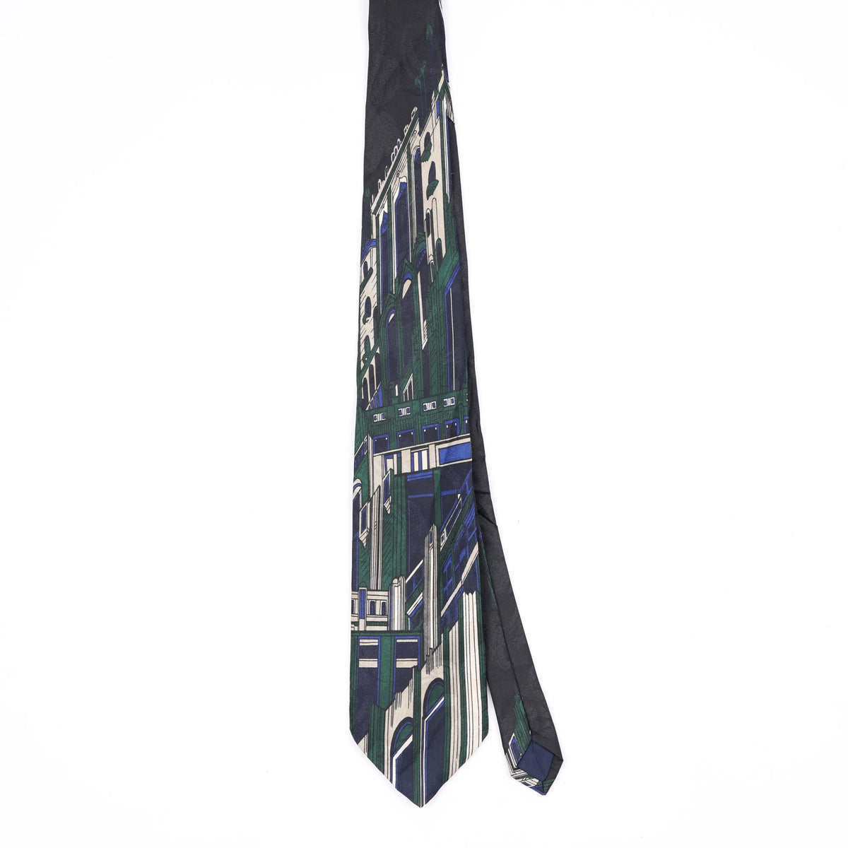 Front Front of Vintage 1990's Abstract Patterned Tie