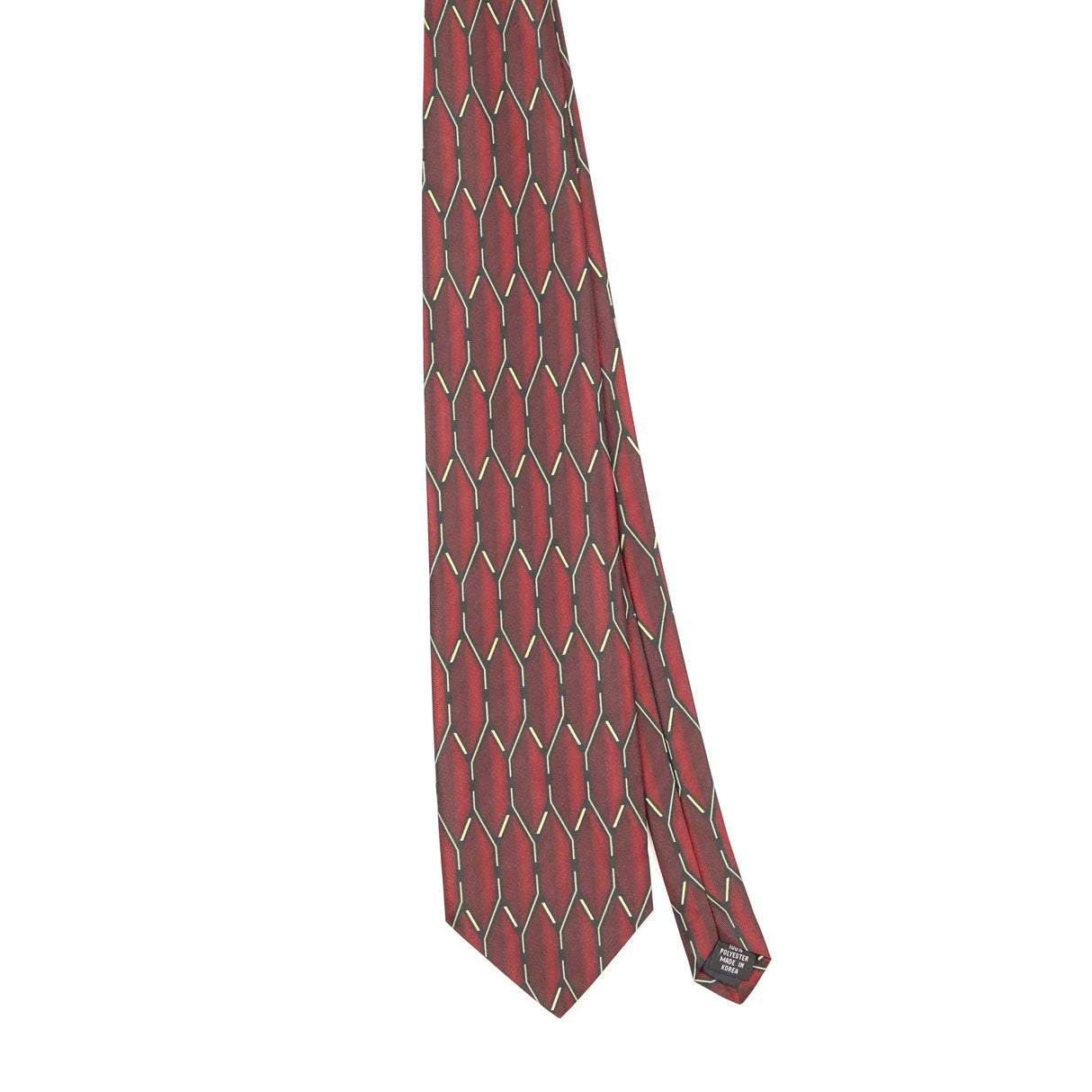 Front Front of Vintage 1990's Geometric Patterned Tie