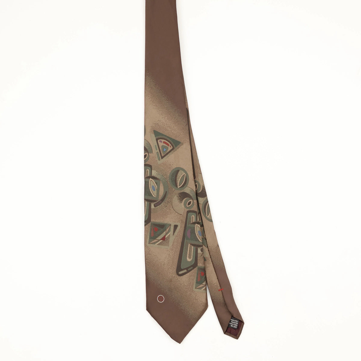 Front Front of Vintage 1990's Halston Abstract Patterned Tie