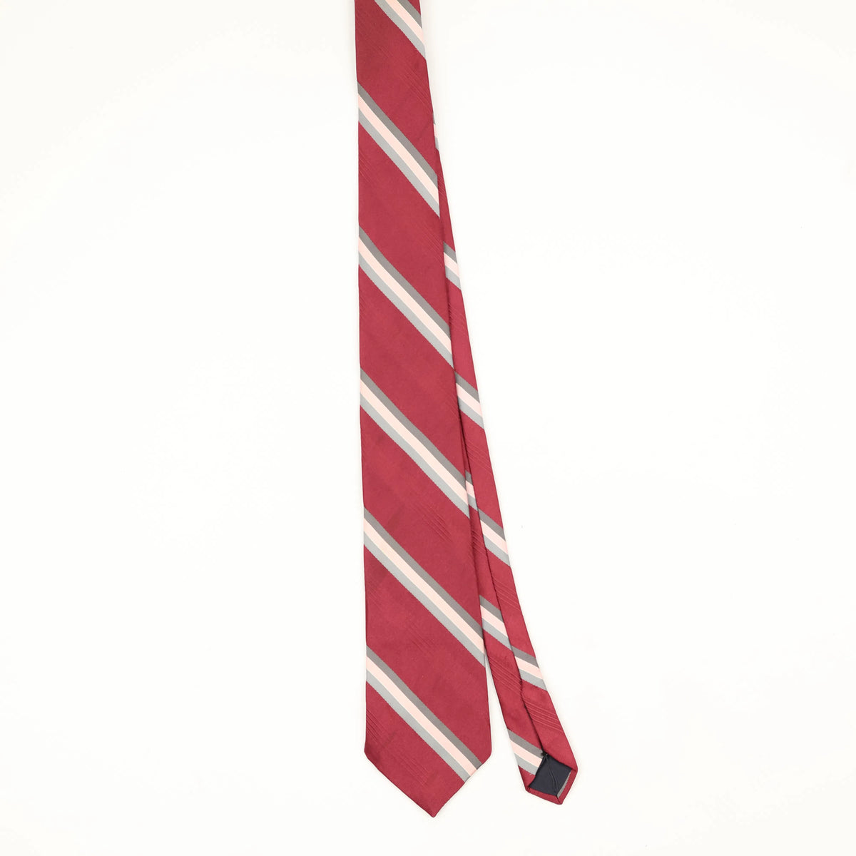 Front Front of Vintage 1980's Striped Patterned Tie