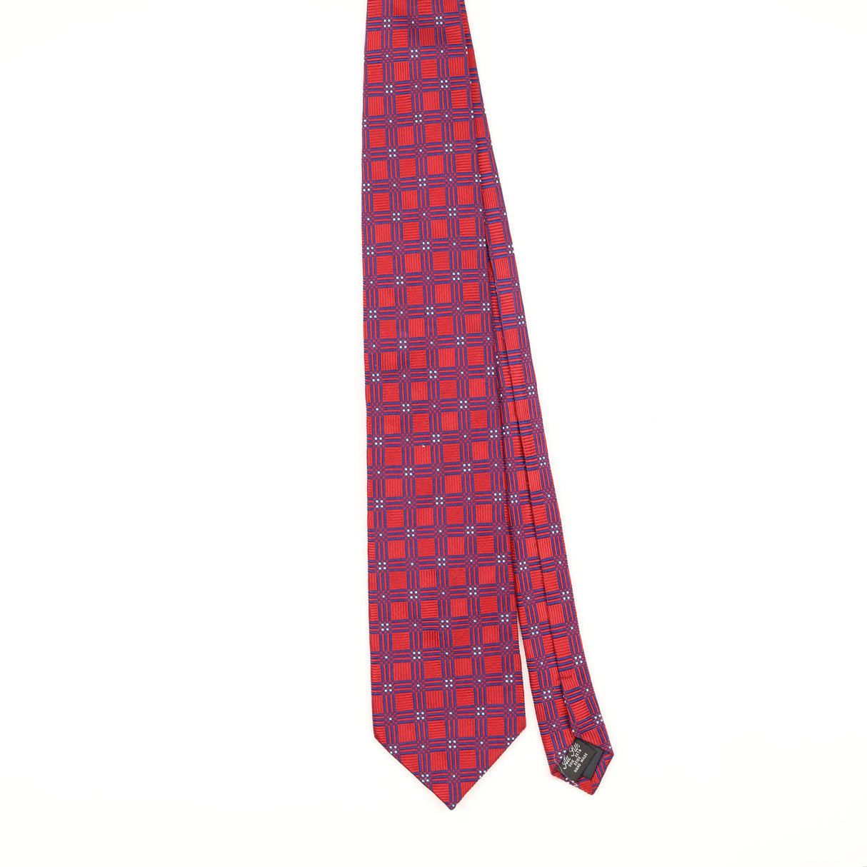 Front of Vintage 1990's Harrods Check Patterned Tie