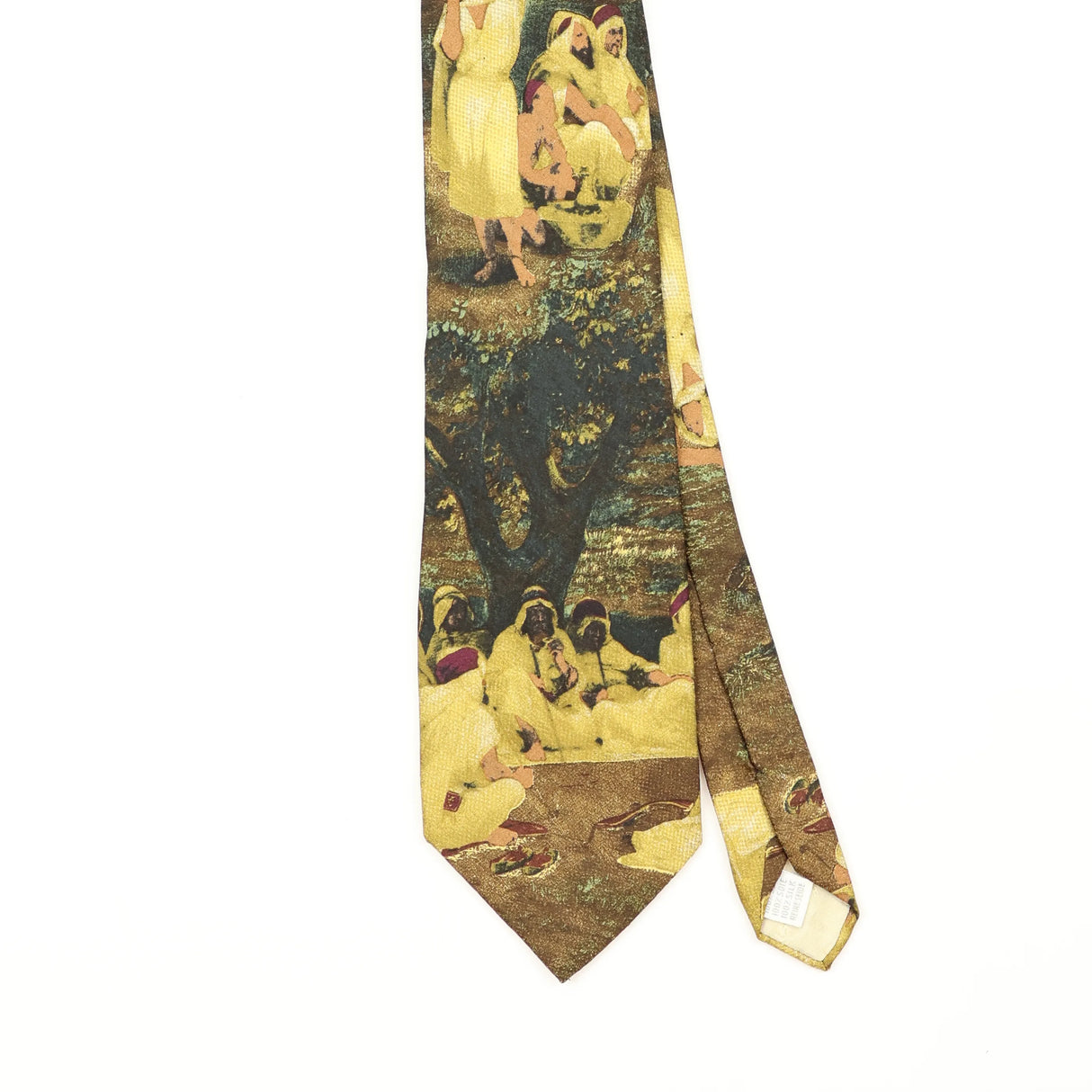 Front Front Detail of Vintage 1990's Byblos Abstract Patterned Tie