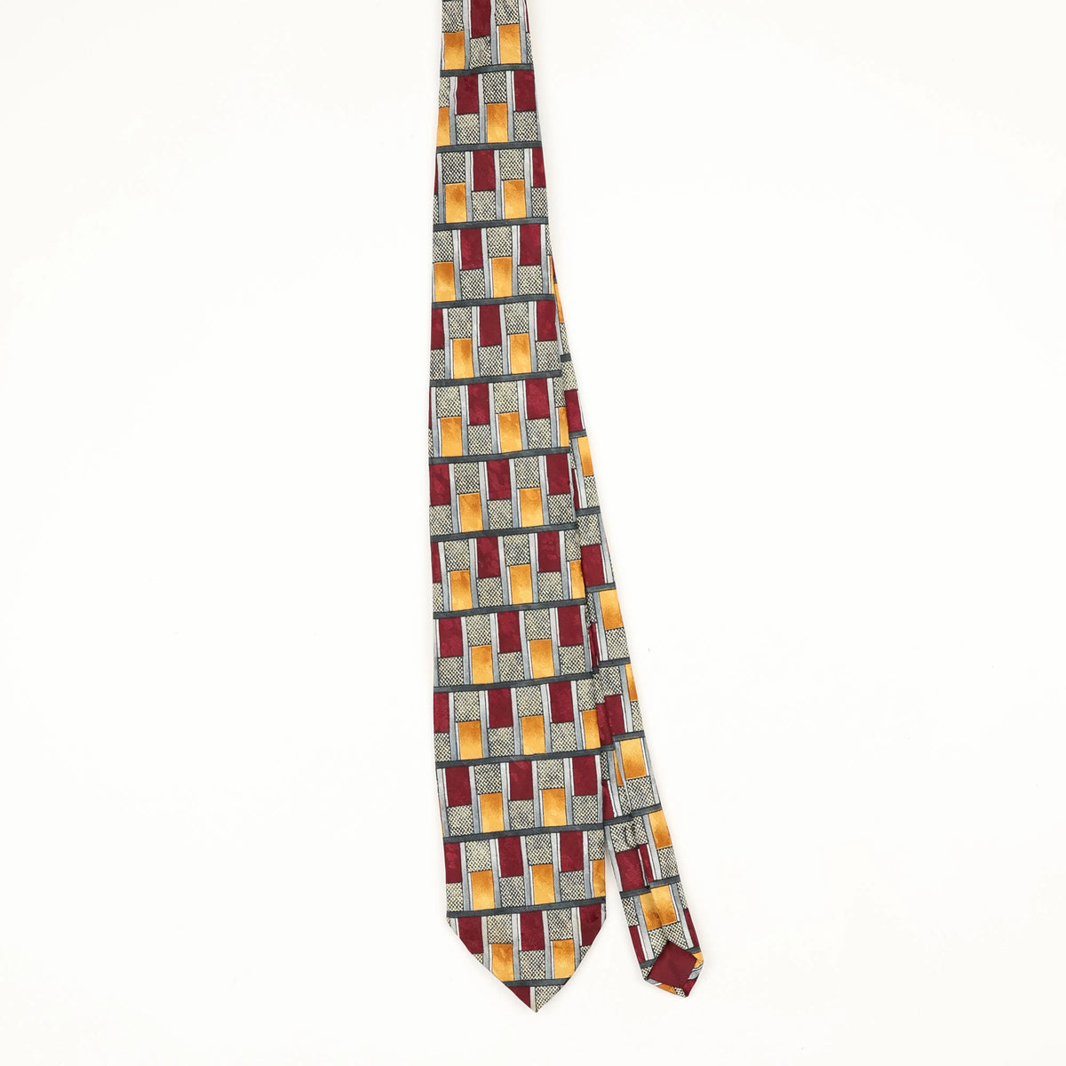 Front Front of Vintage 1990's Geometric Patterned Tie