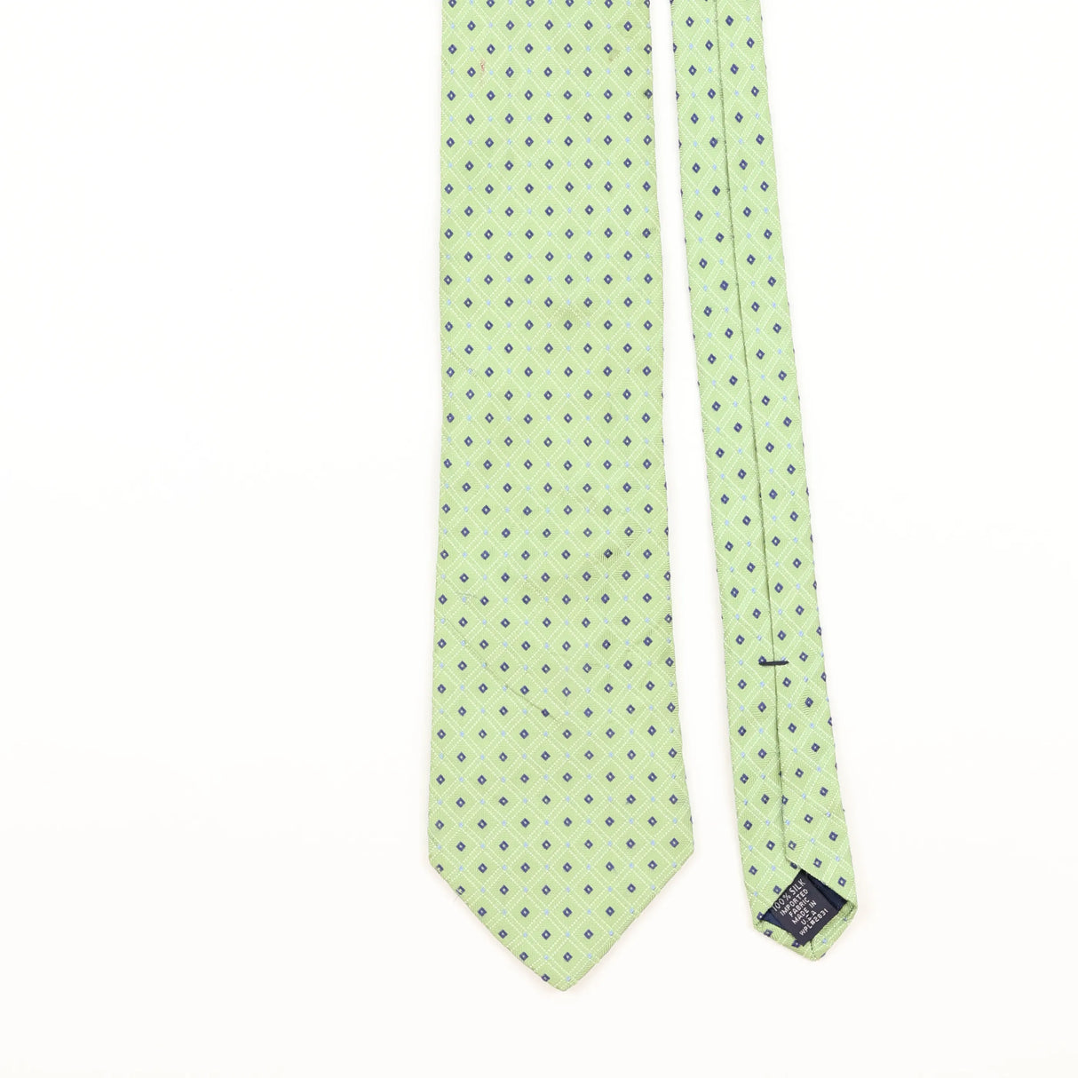 Front Detail of Vintage Nautica Geometric Patterned Tie