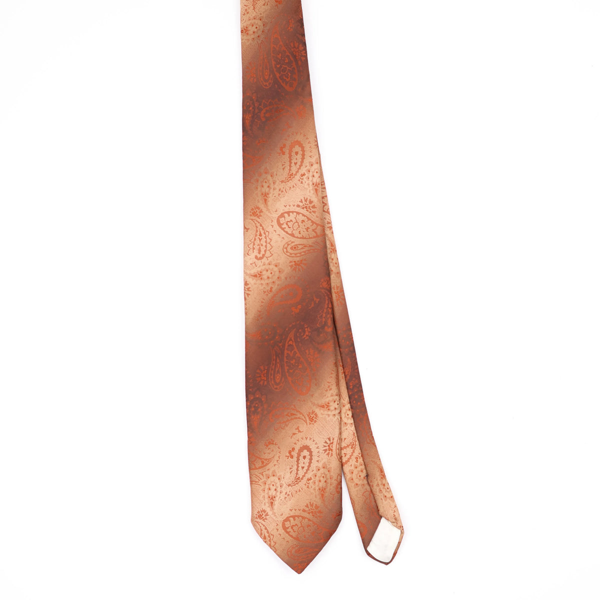 Front Front of Vintage 1980's Sears Paisley Patterned Tie