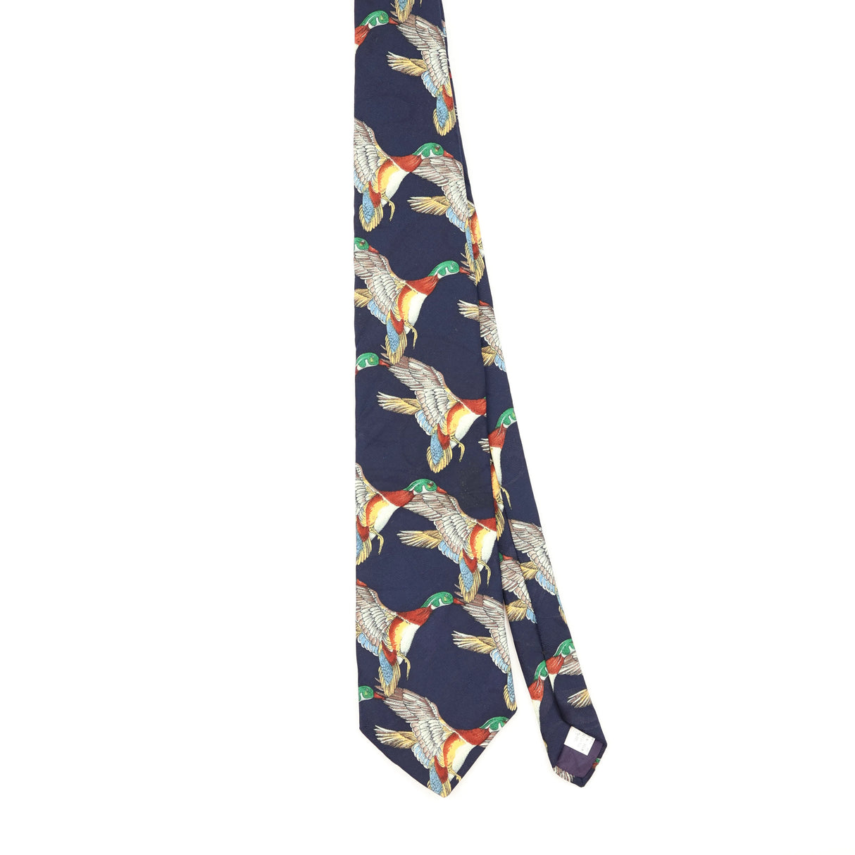 Front of Vintage 1990's Birds Animal Print Patterned Tie