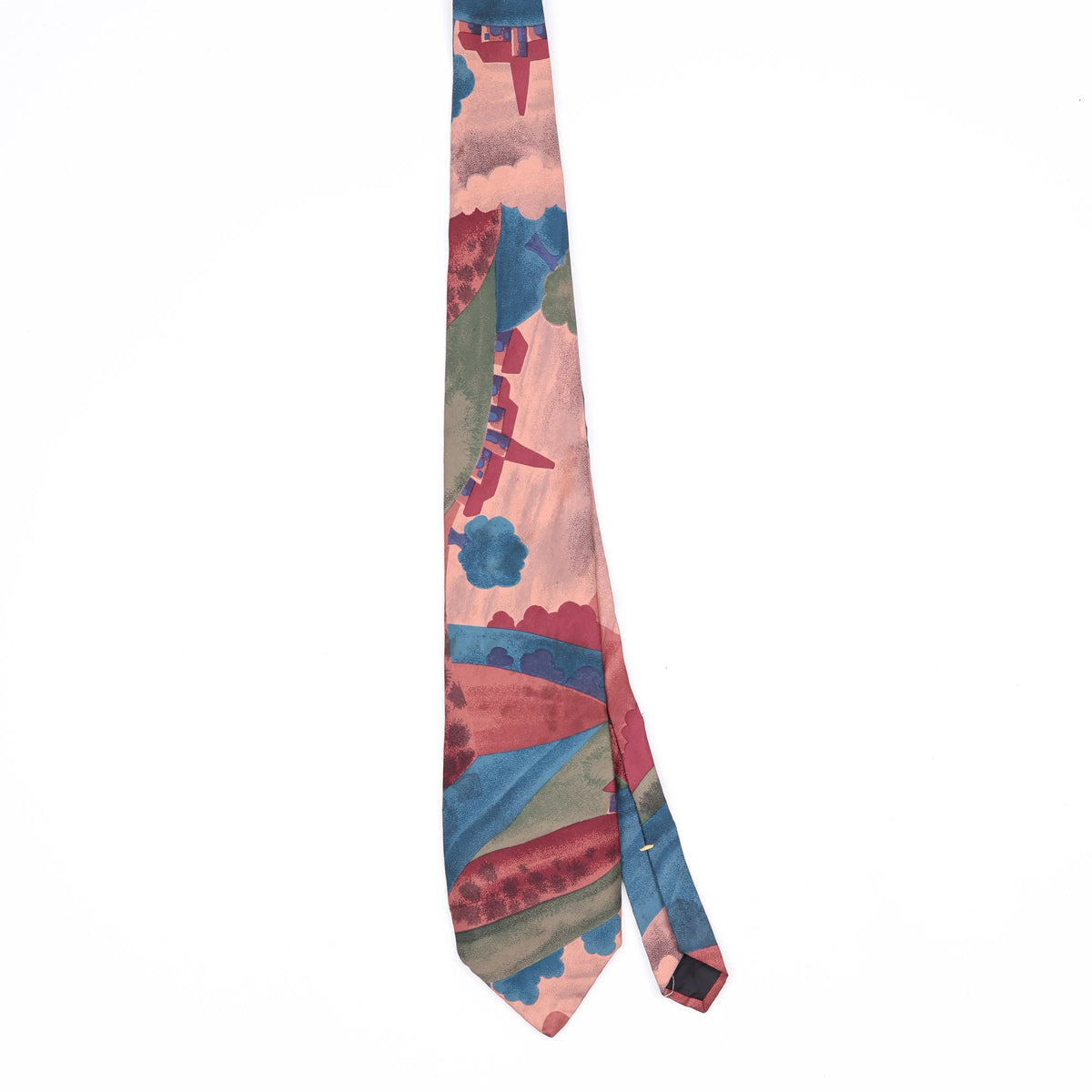 Front Front of Vintage 1990's Abstract Patterned Tie