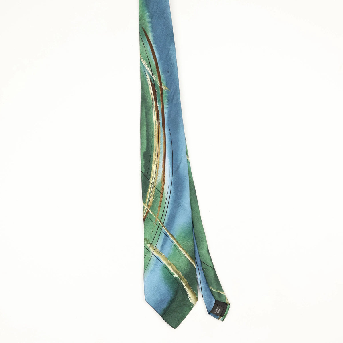 Front Front of Vintage Jerry Garcia Abstract Patterned Tie