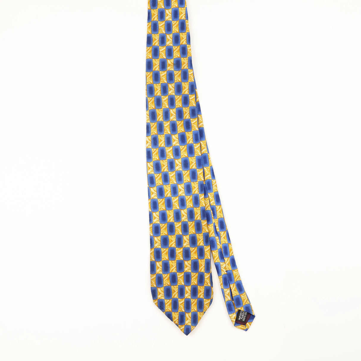 Front of Vintage 1990's Puritan Geometric Patterned Tie