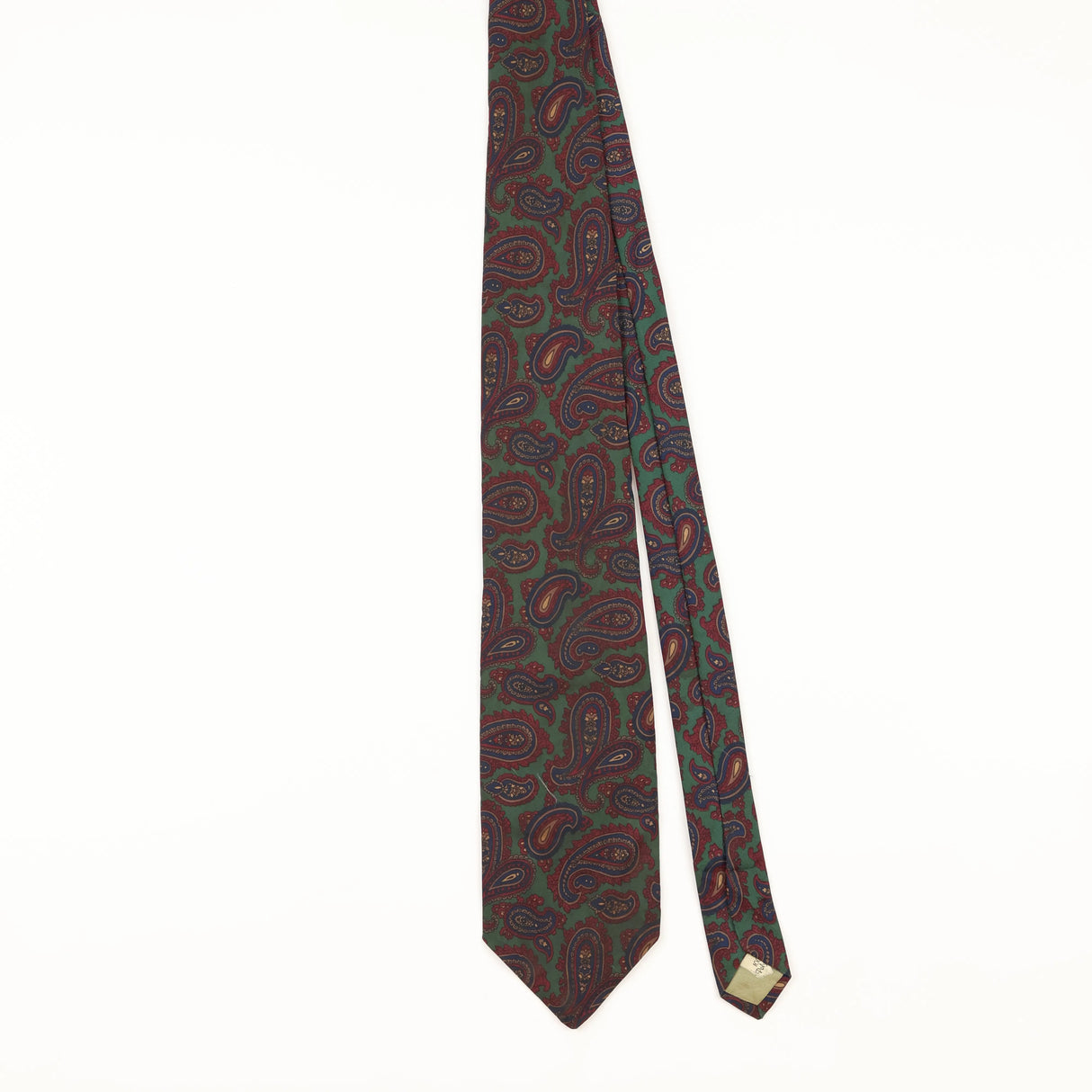 Front of Vintage 1980's Paisley Patterned Tie