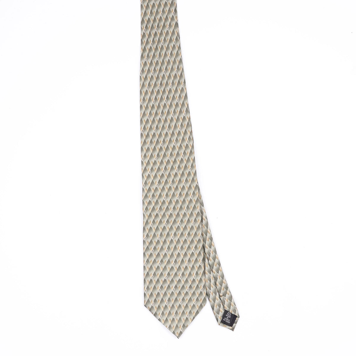 Front Front of Vintage 1990's Geometric Patterned Tie