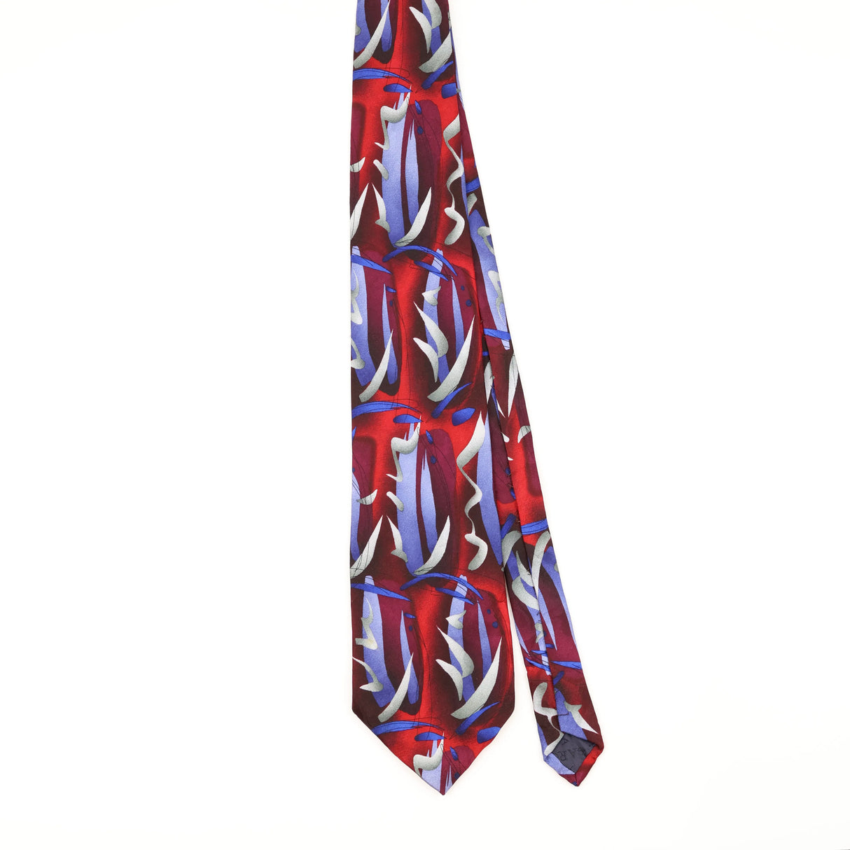 Front of Vintage 1990's Jerry Garcia Wetlands Abstract Patterned Tie