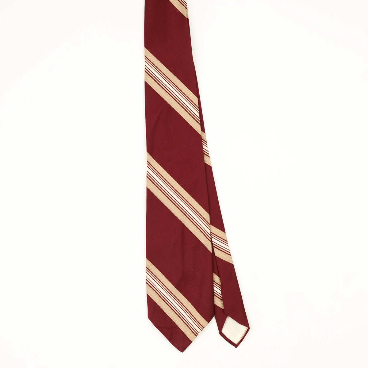 Front Front of Vintage 1980's Striped Patterned Tie