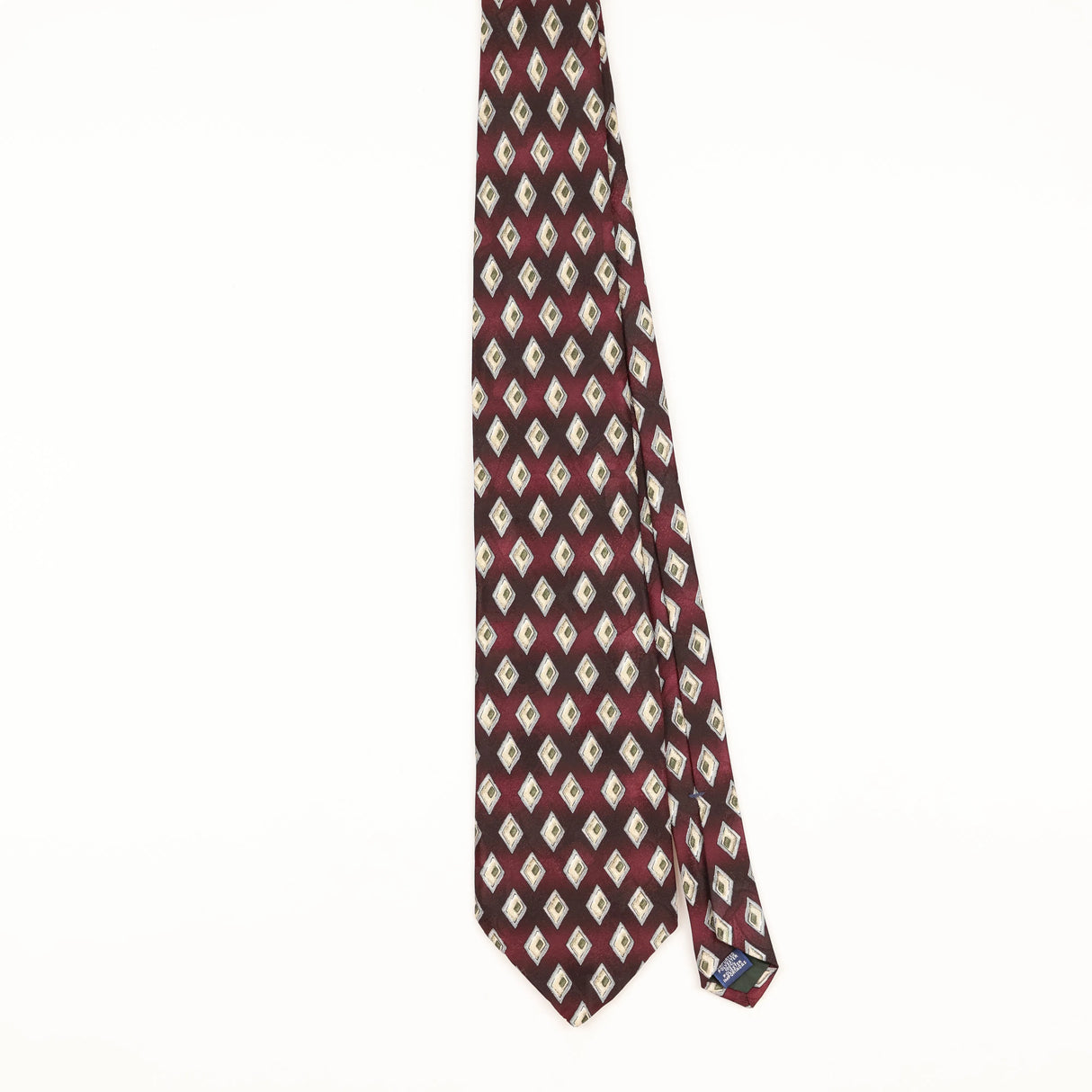Front of Vintage 1990's Geometric Patterned Tie