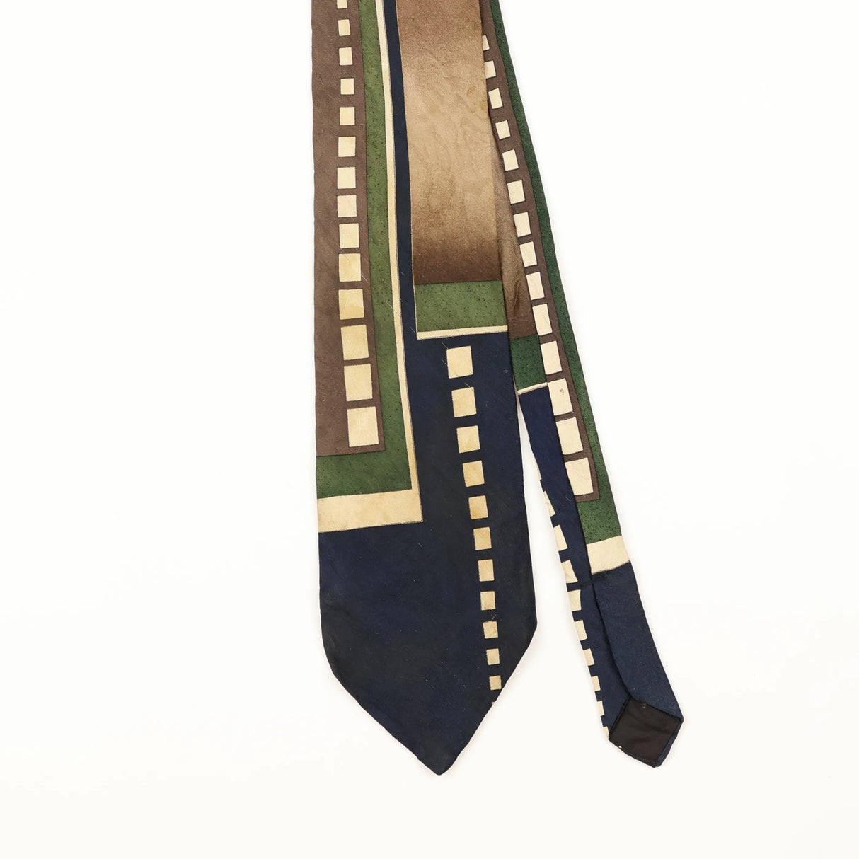 Front Detail of Vintage 1990's Surrey Abstract Patterned Tie