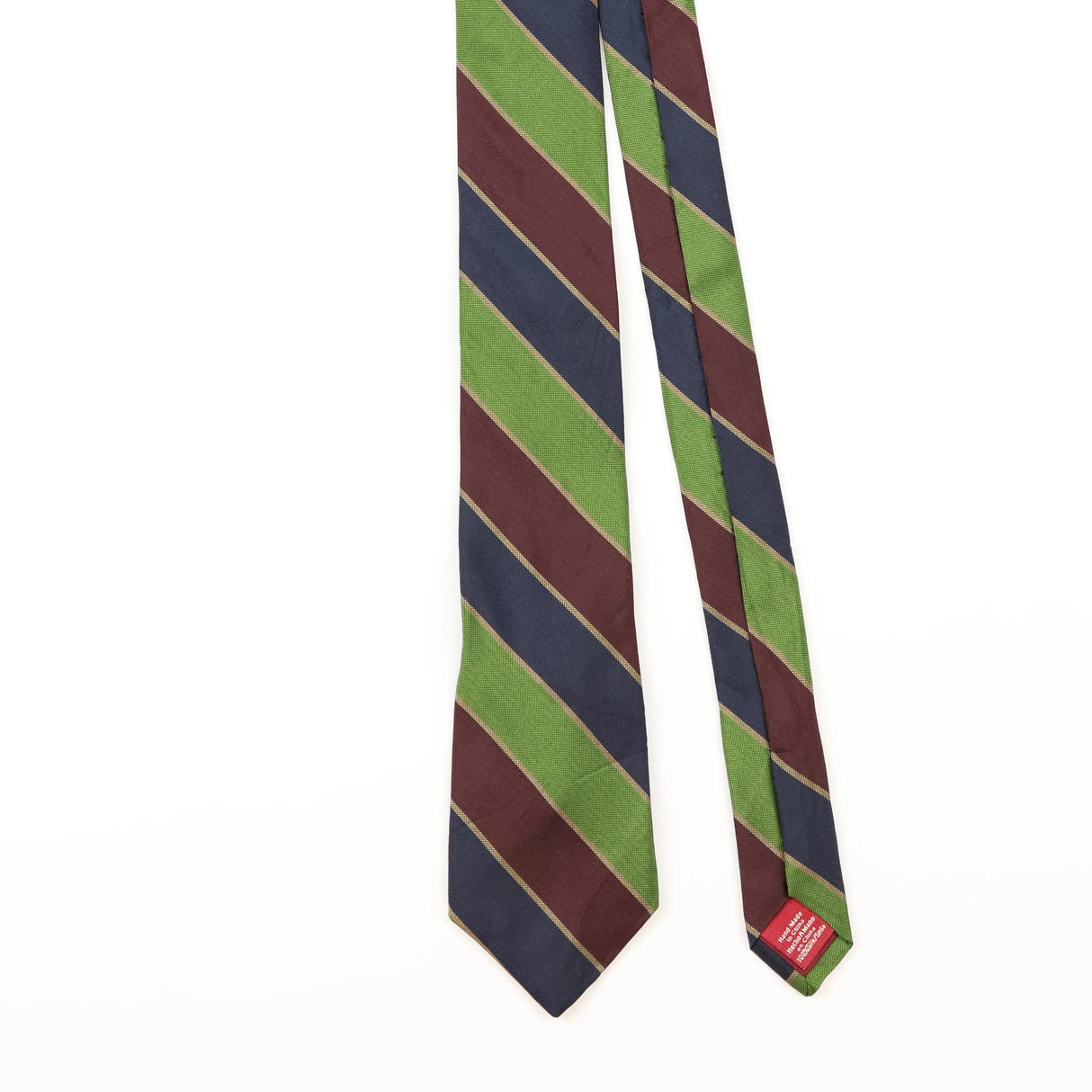Front Detail of Vintage Penguin Striped Patterned Tie