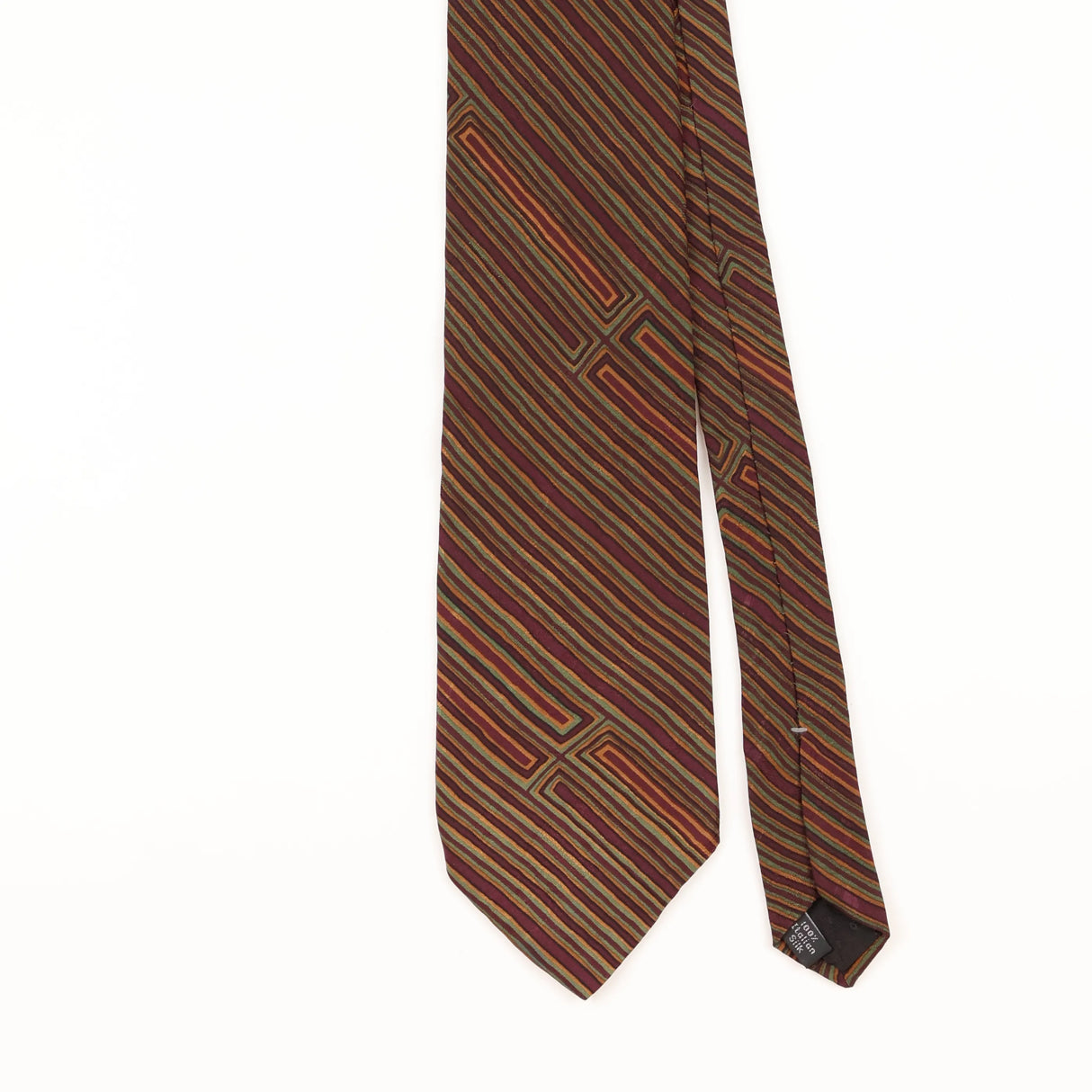 Front Detail of Vintage Jimmy Pike Abstract Patterned Tie