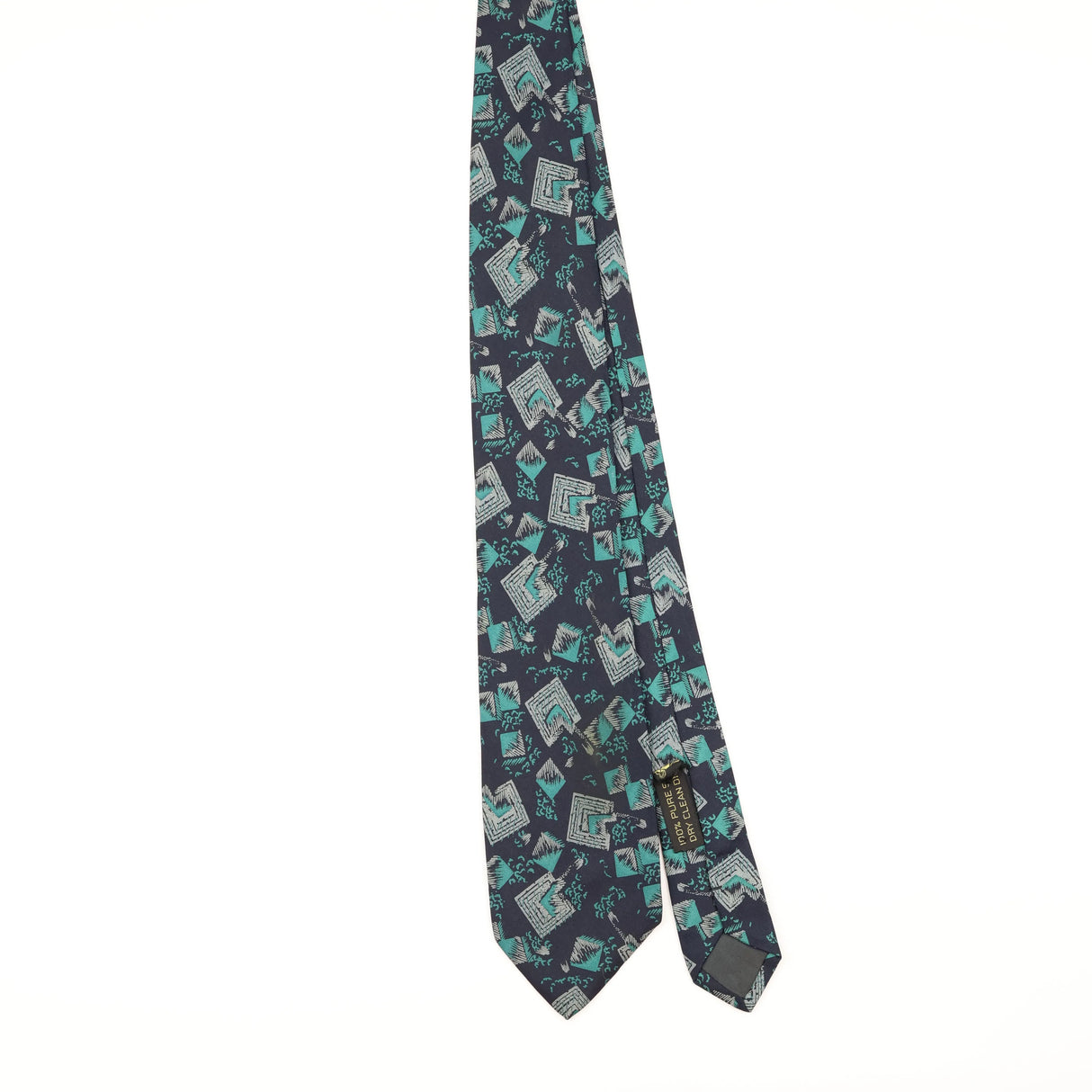 Front of Vintage 1990's Giorgio Armani Abstract Patterned Tie