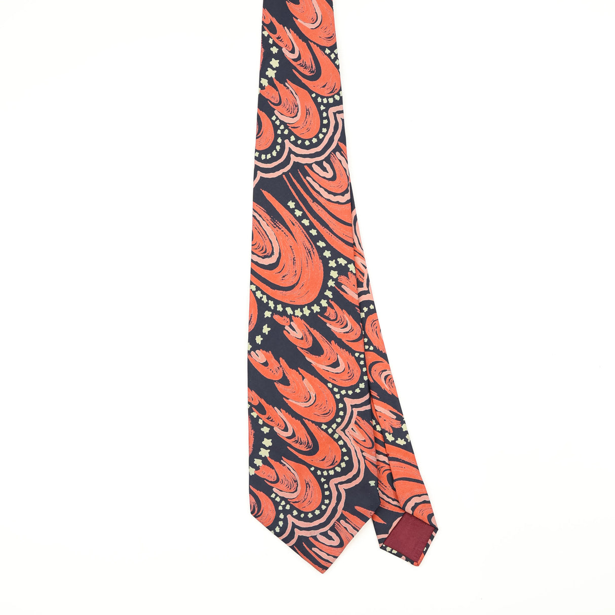 Front Front of Vintage 1980's Jacques Fath Abstract Patterned Tie
