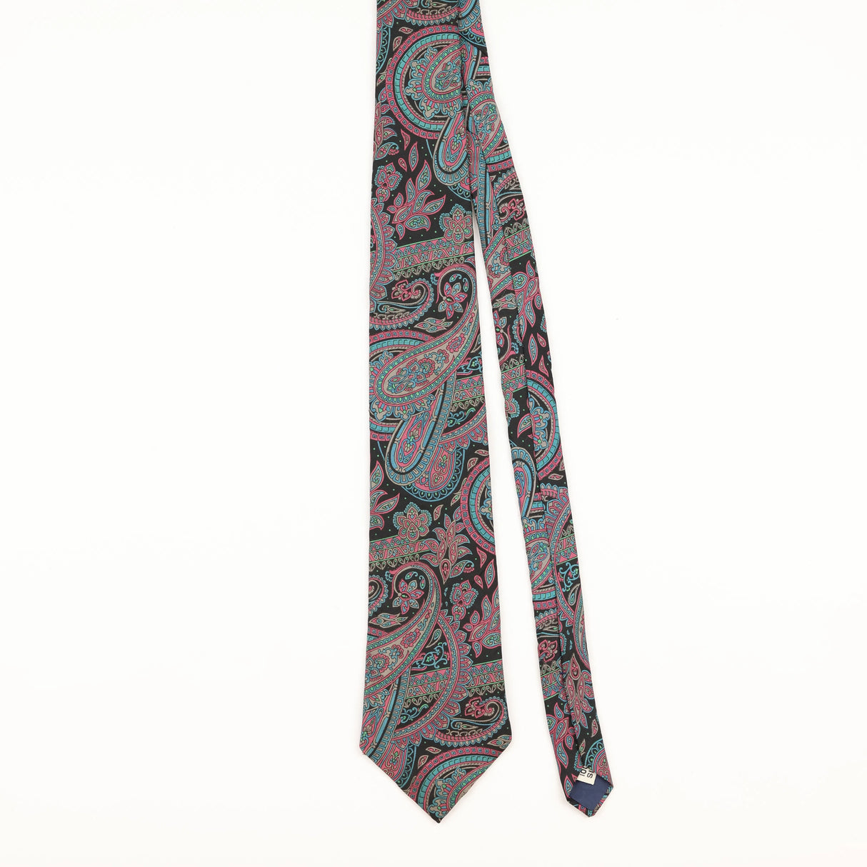 Front of Vintage Damon Paisley Patterned Tie