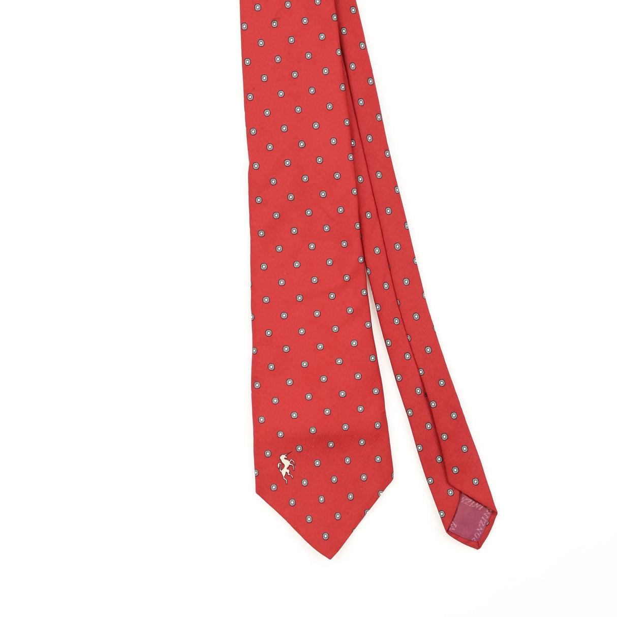 Front Detail of Vintage 1990's Geometric Patterned Tie