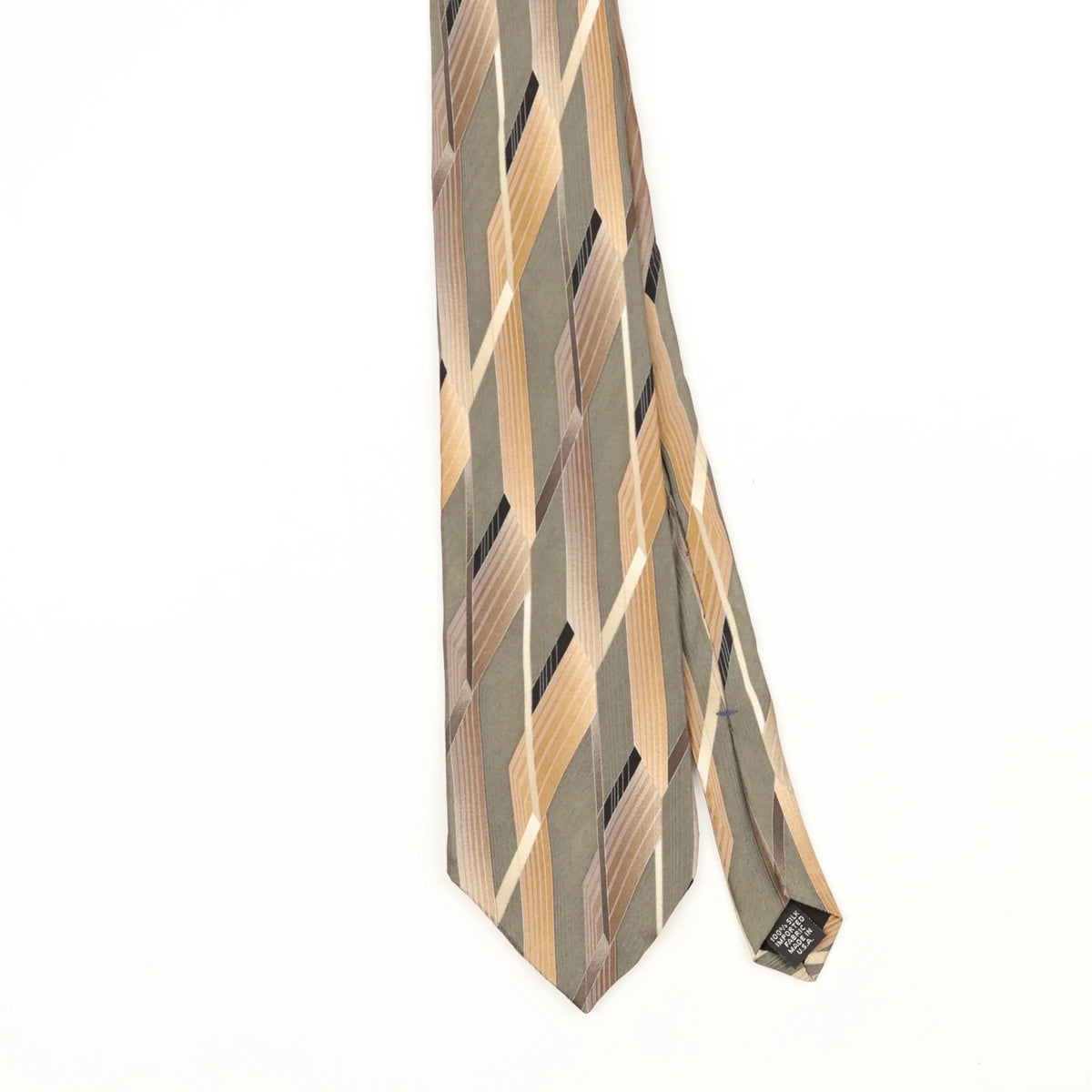 Front Front Detail of Vintage 1990's Murano Abstract Patterned Tie