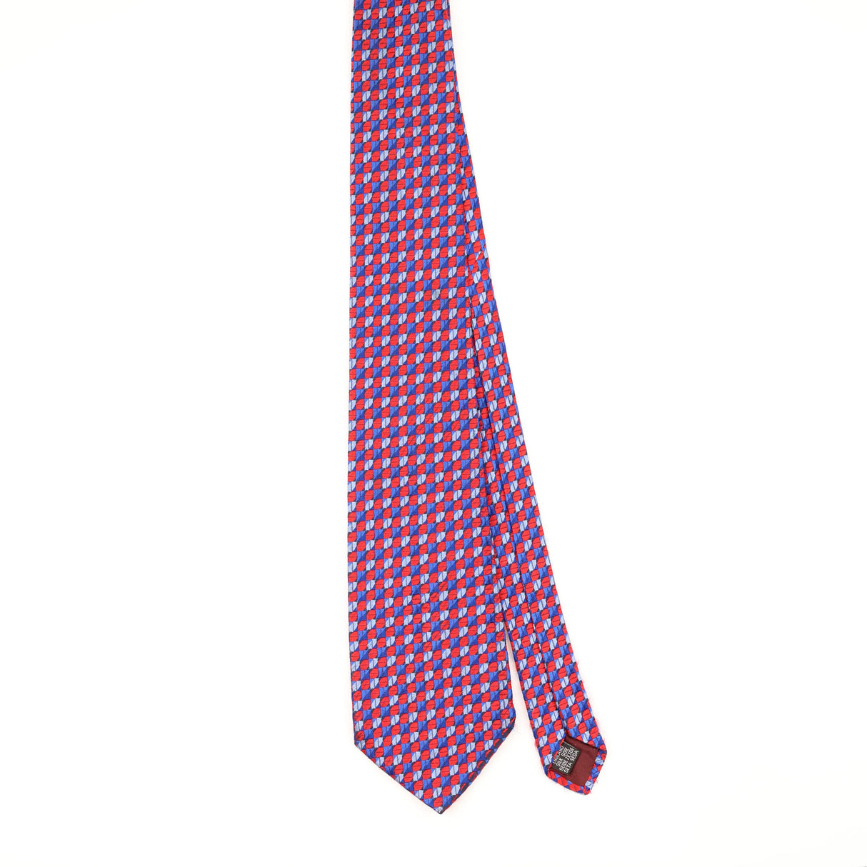 Front of Vintage 1990's Jaeger Geometric Patterned Tie