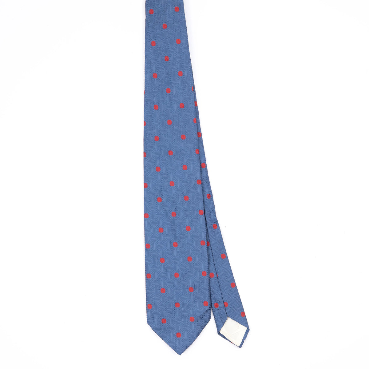 Front Front of Vintage 1980's Sears Polka Dot Patterned Tie