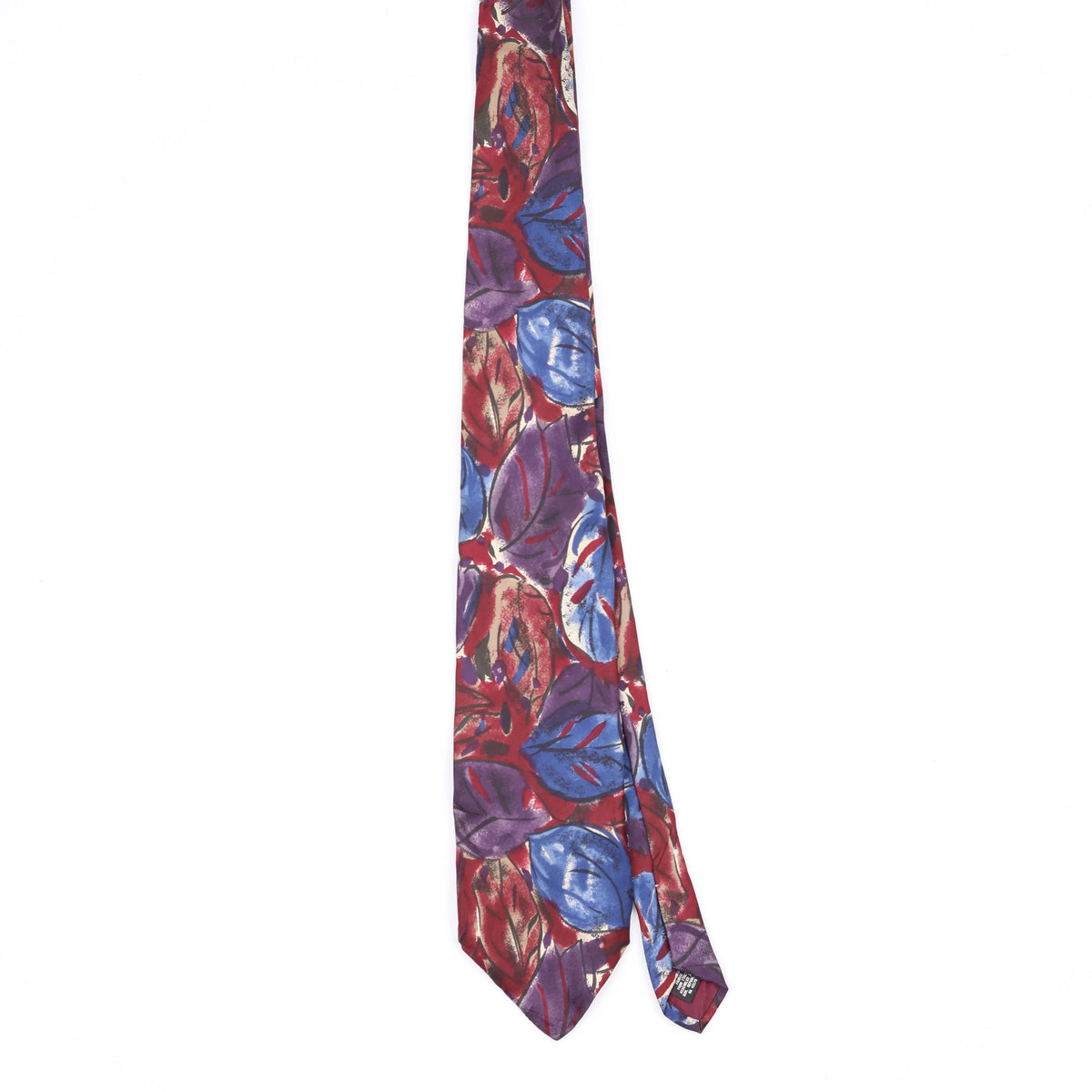 Front Front of Vintage Manhattan Floral Patterned Tie