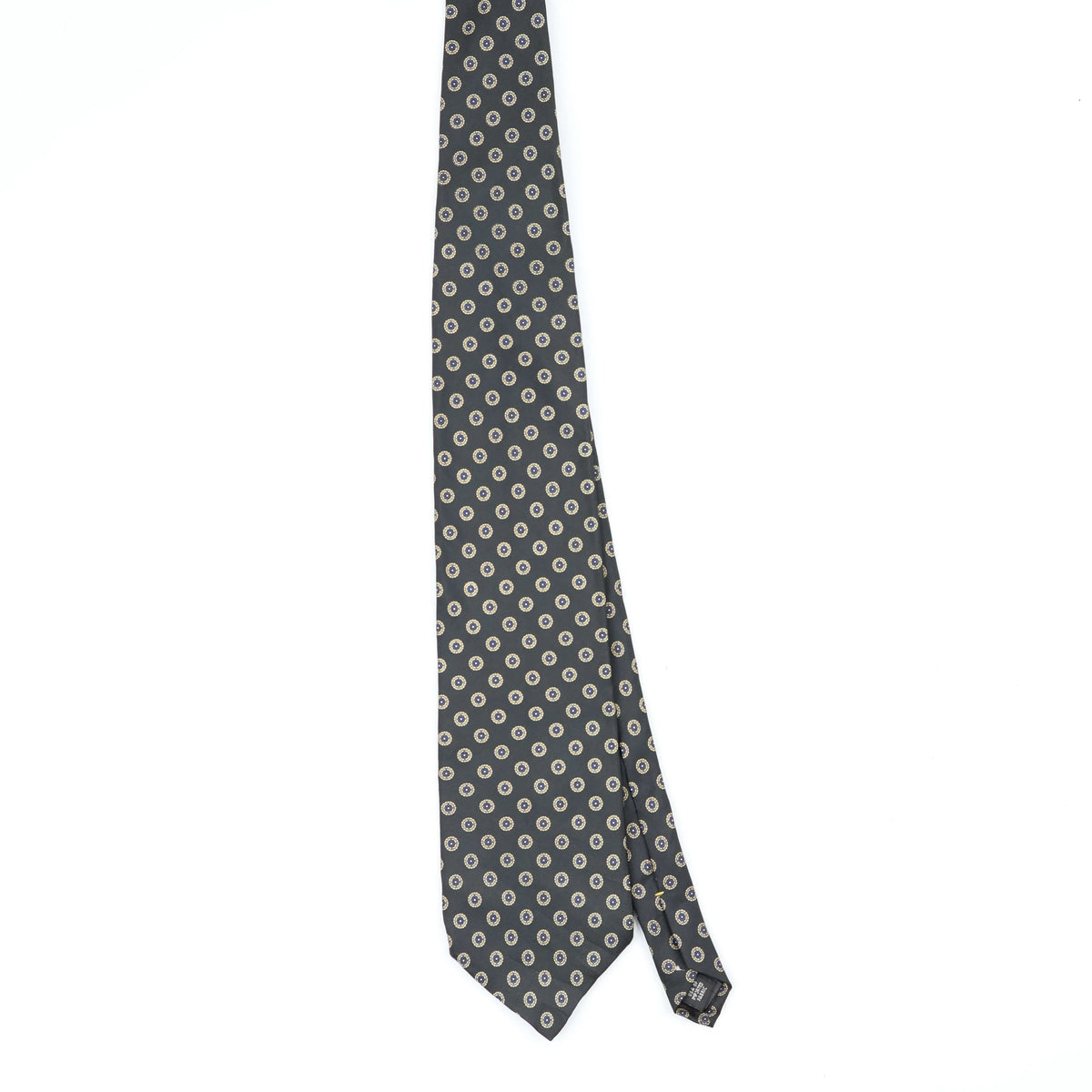 Front Front of Vintage 1990's Foulard Geometric Patterned Tie