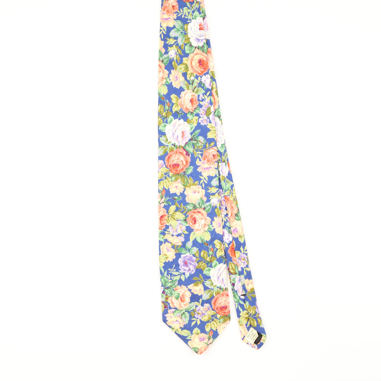 Front of Vintage 1980's Floral Patterned Tie