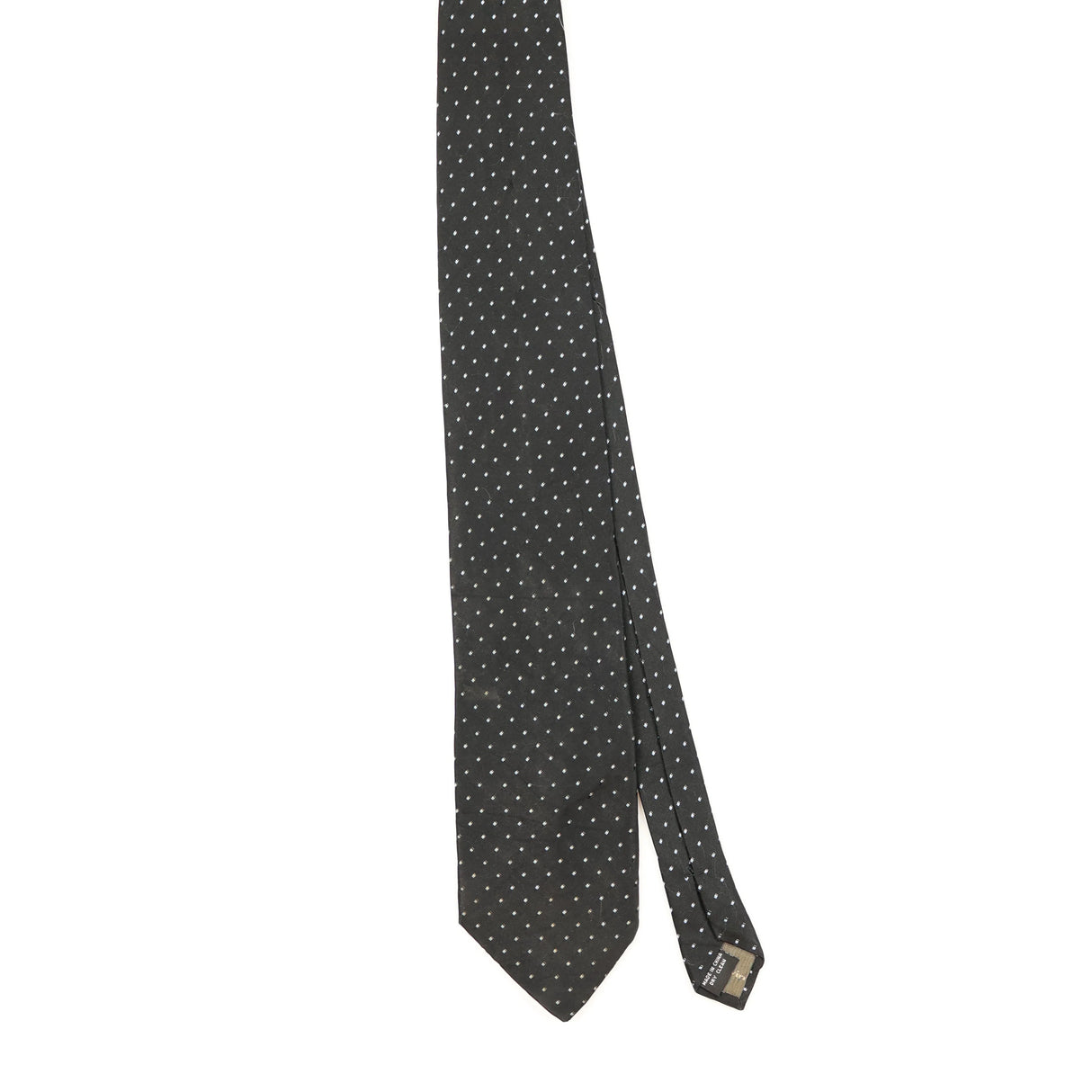 Front Front of Vintage Calvin Klein Polka Dot Patterned Tie