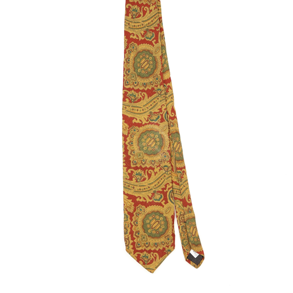 Front Front of Vintage 1990's Paisley Patterned Tie