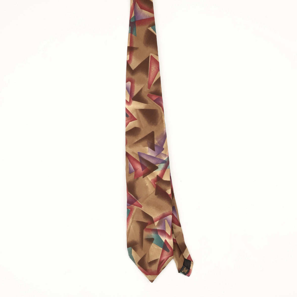 Front Front of Vintage 1990's Abstract Patterned Tie
