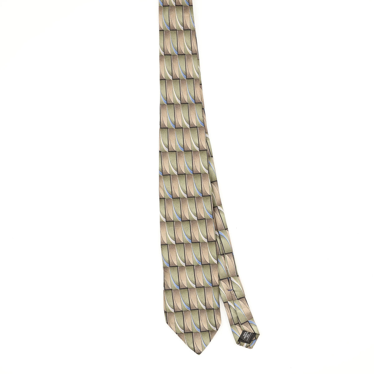 Front Front of Vintage 1990's Geometric Patterned Tie