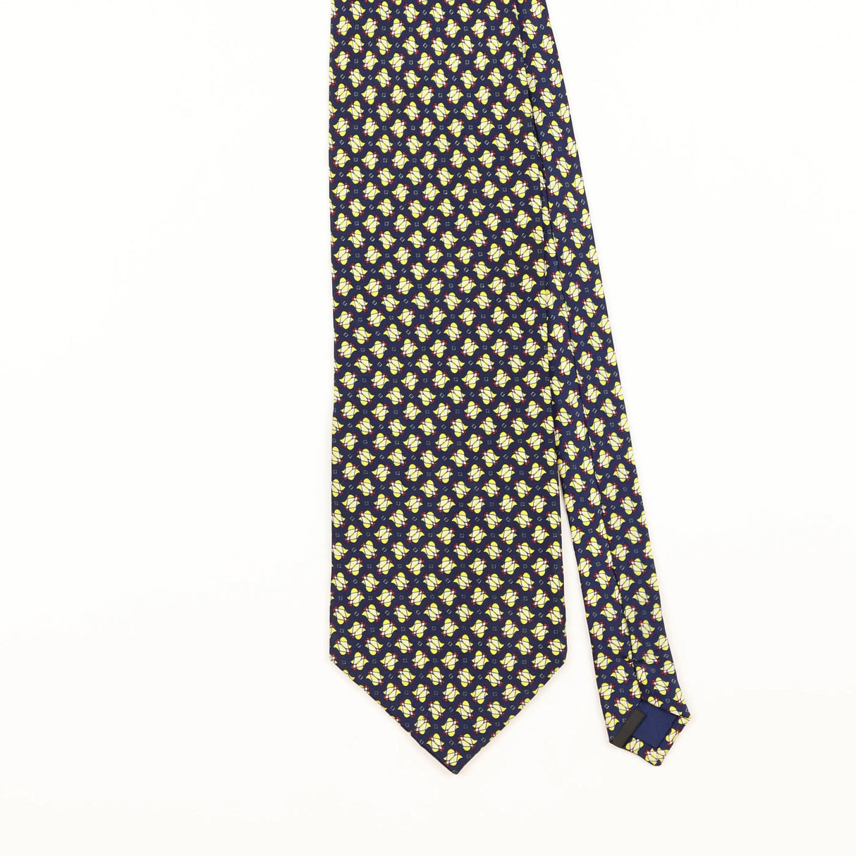 Front Detail of Vintage 1990's Geometric Patterned Tie