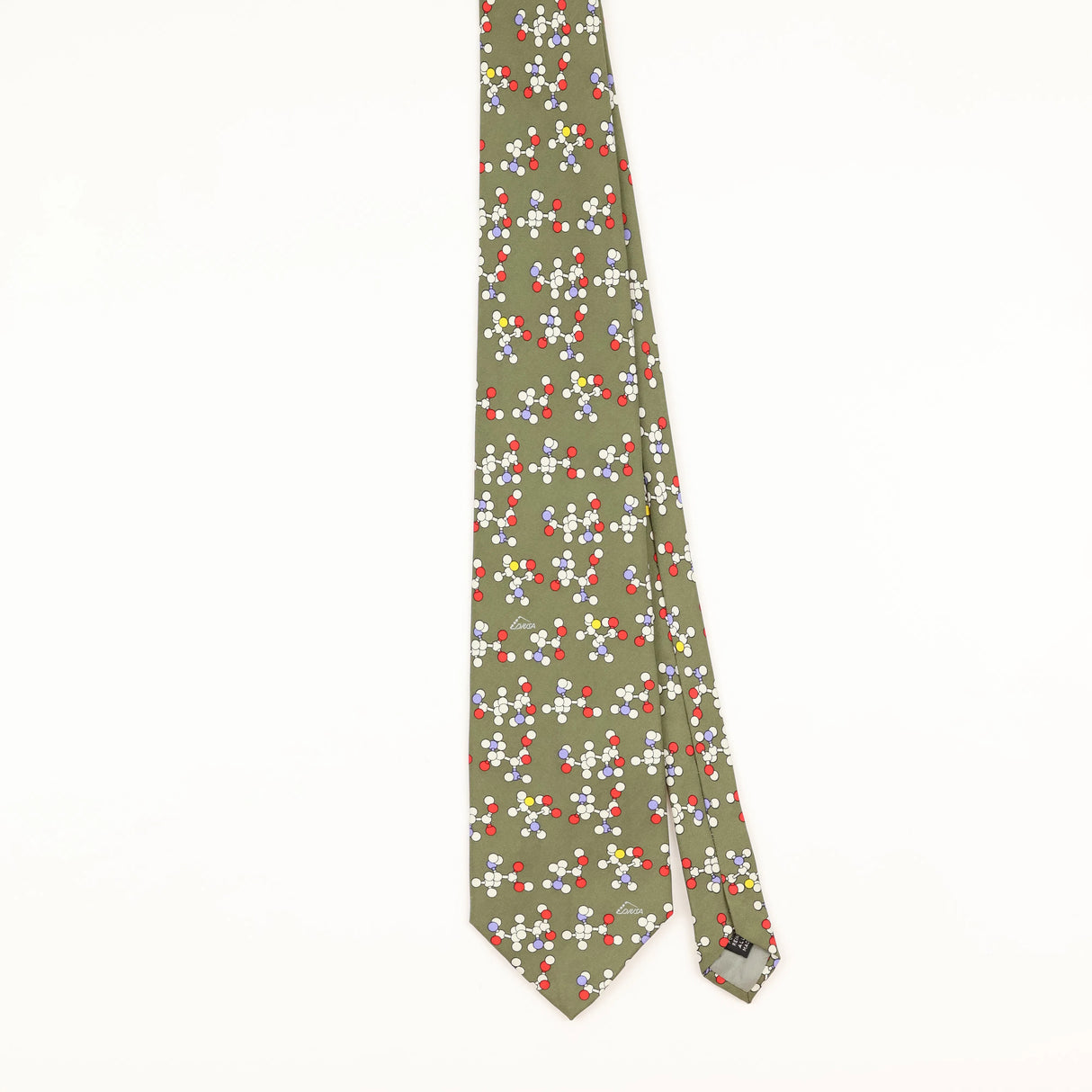 Front of Vintage 1990's Science Geometric Patterned Tie