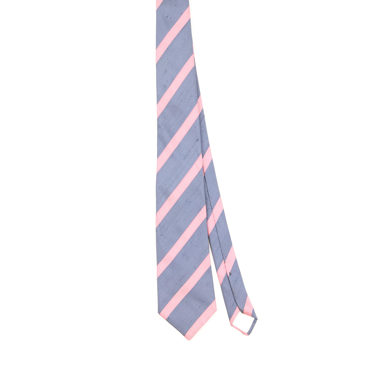 Front of Vintage 1990's Lanvin Striped Patterned Tie