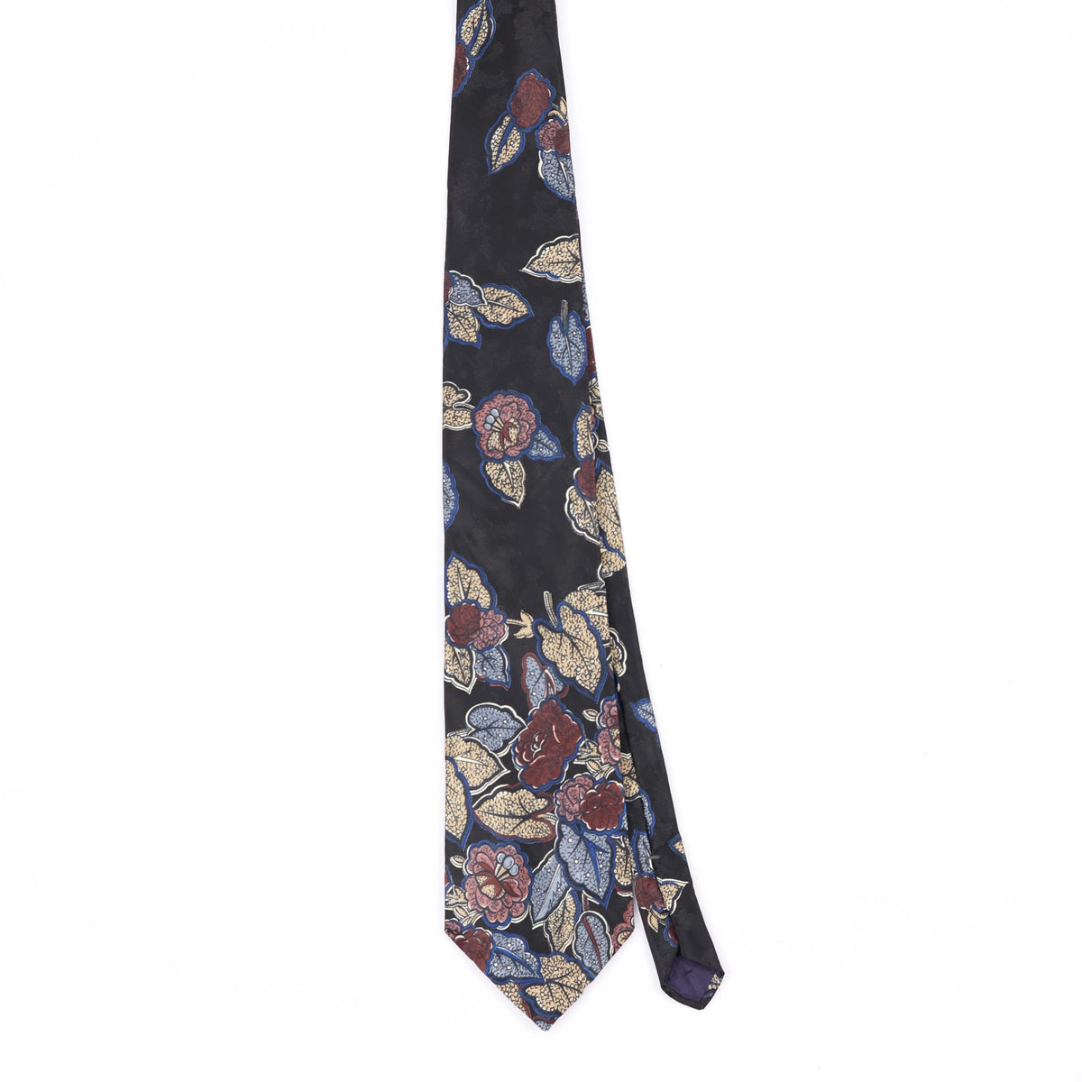 Front Front of Vintage Floral Patterned Tie