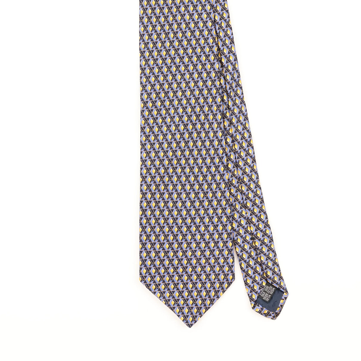 Front Detail of Vintage 1990's Jaeger Geometric Patterned Tie
