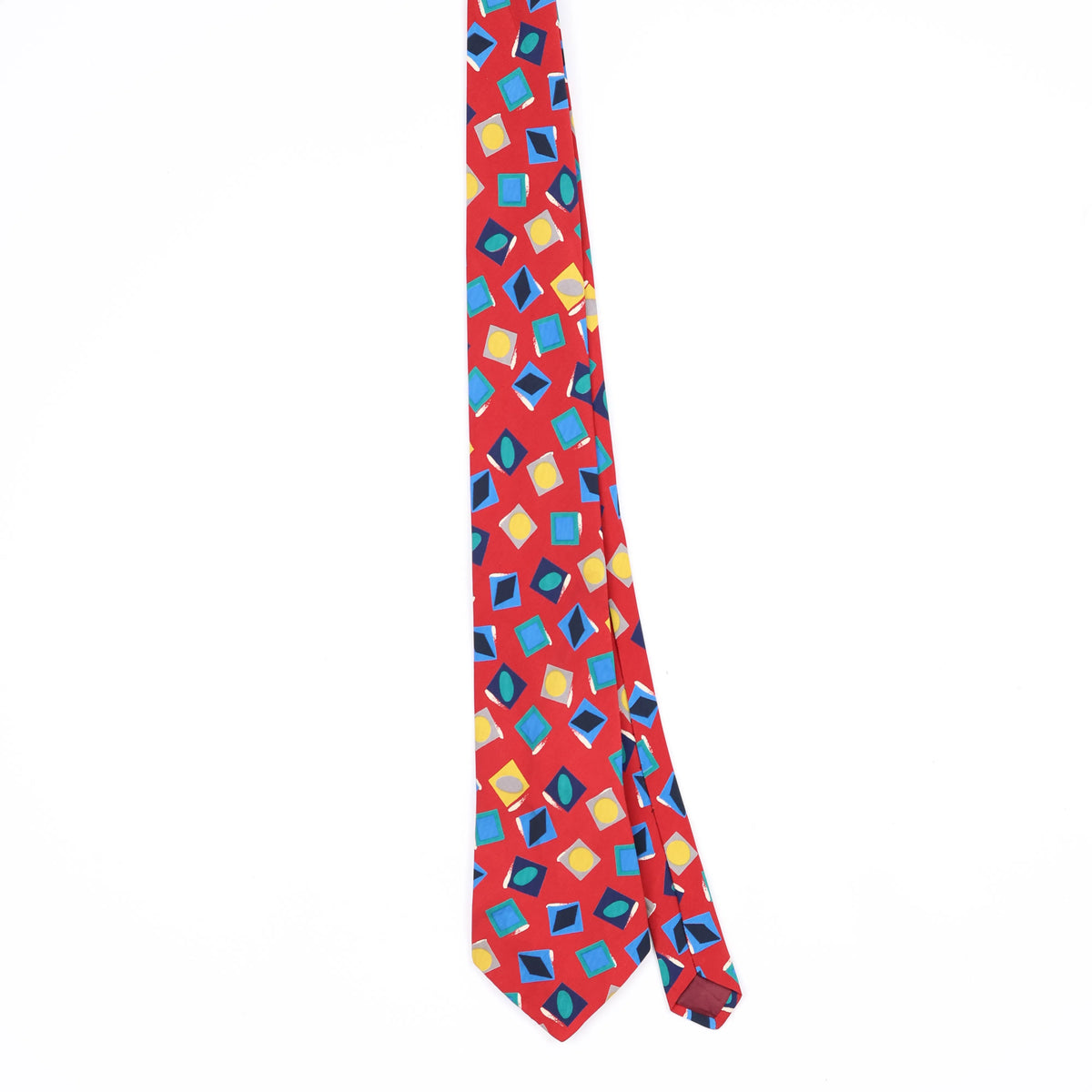 Front Front of Vintage 1990's Shapes Geometric Patterned Tie