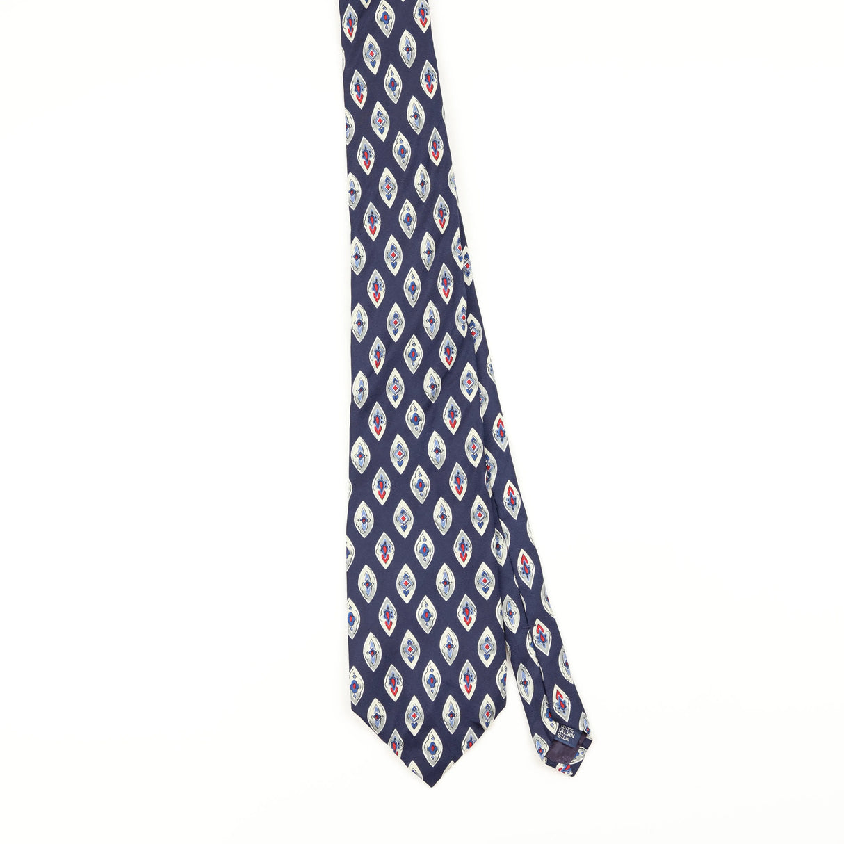 Front of Vintage 1990's Geometric Patterned Tie